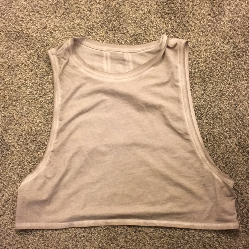 Lululemon grey/white tie dye ish color tank